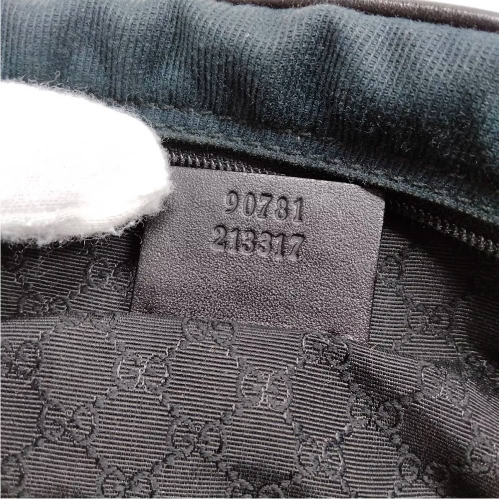 Gucci Navy Canvas Dome Shoulder Bag EUC - Picture 10 of 13